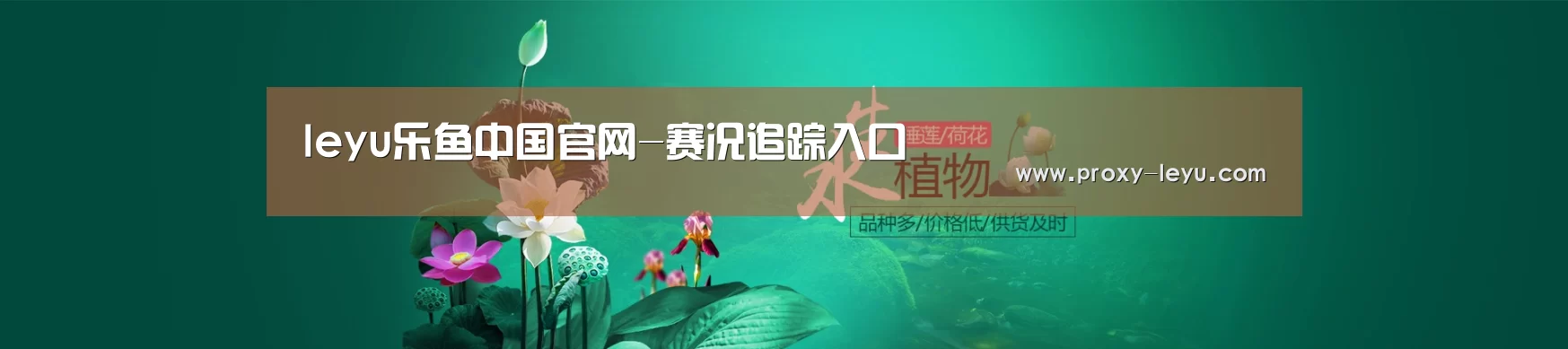 鲜花水草花卉网站模板