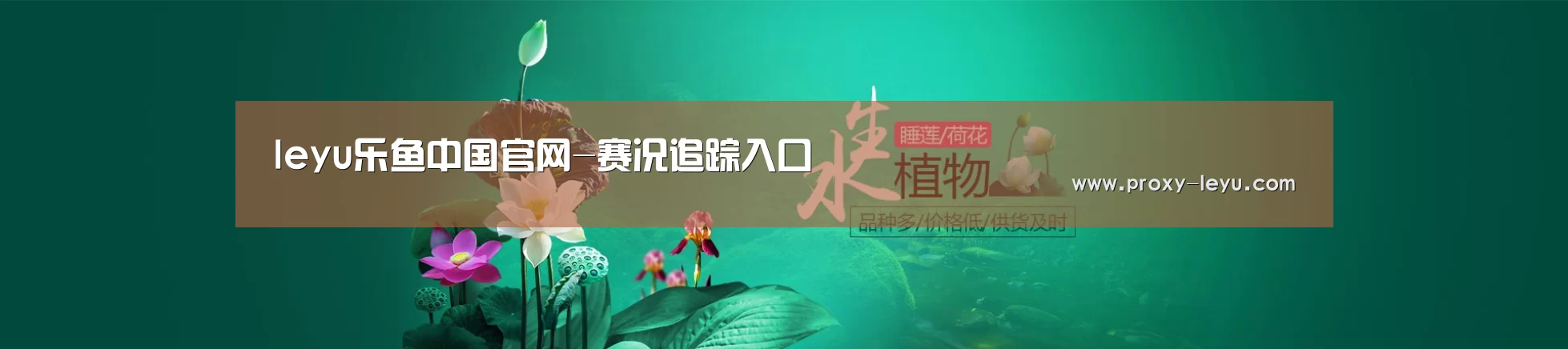 鲜花水草花卉网站模板