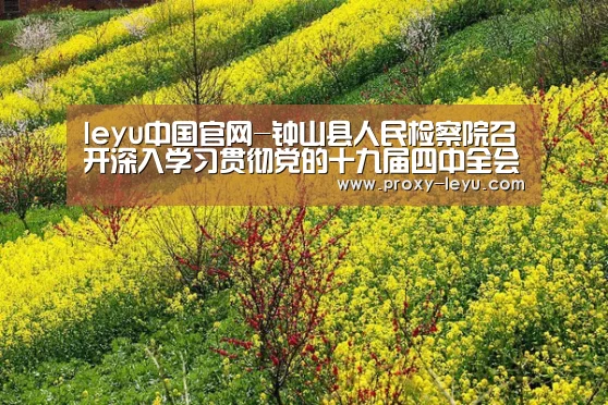 leyu中国官网-钟山县人民检察院召开深入学习贯彻党的十九届四中全会精神专题研讨会(图3) leyu中国官网-钟山县人民检察院召开深入学习贯彻党的十九届四中全会精神专题研讨会(图3)