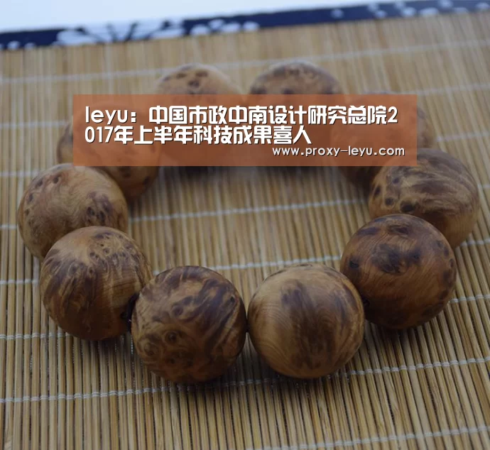 leyu:中国市政中南设计研究总院2017年上半年科技成果喜人(图3) 乐鱼体育